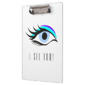 Blauw oog klembord (Links)