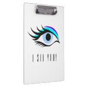 Blauw oog klembord (Rechts)