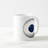 blauw oog koffiemok (Voorkant rechts)