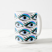 Blauw oog koffiemok (Voorkant rechts)