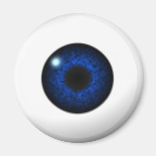 blauw oog magneet (Voorkant)