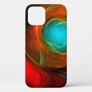 Blauw oog modern abstracte fijne kunst koel patroo Case-Mate iPhone case