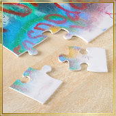 Blauw oog op graffiti muur foto - legpuzzel