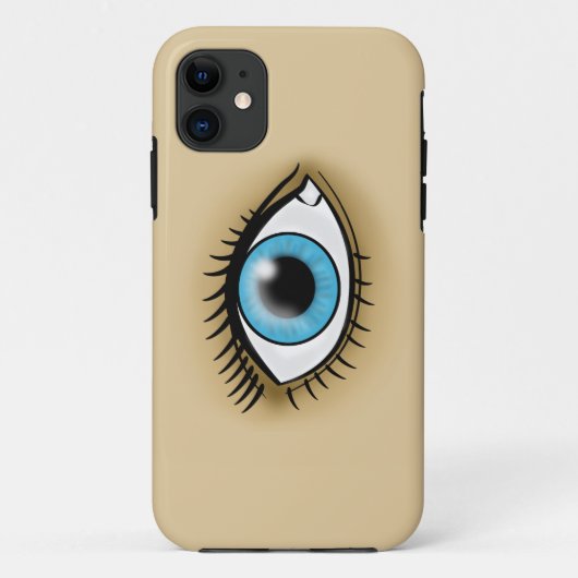 Blauw oog pictogram Case-Mate iPhone case (Achterkant)
