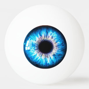 blauw oog pingpongbal