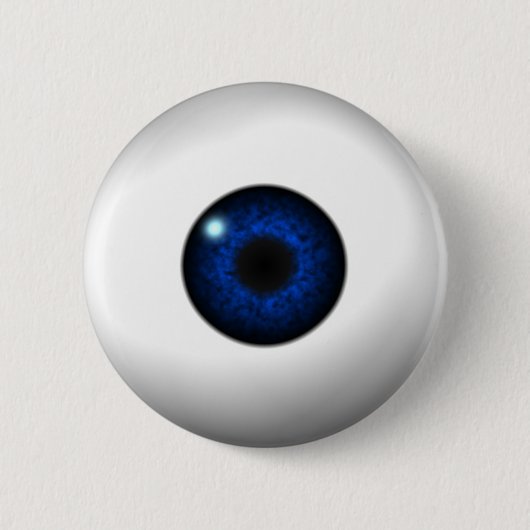 blauw oog ronde button 5,7 cm (Voorkant)