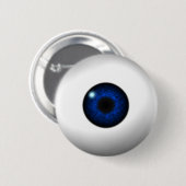 blauw oog ronde button 5,7 cm (Voorkant /achterkant)