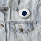 blauw oog ronde button 5,7 cm (In situ)