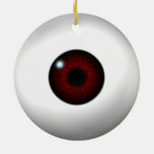 Blauw oog / Rood oog Keramisch Ornament (Achterkant)