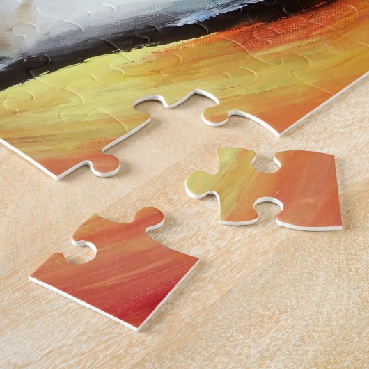 Blauw oog schilderen legpuzzel (Zijkant)