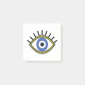Blauw oog, succes, griekboze oogbescherming post-it® notes (Voorkant)