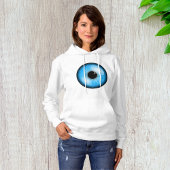 Blauw Oog Vrouwen Hoodie