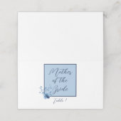 Blauw op Blauw, Bloesem Bloesem Huwelijk Plaatskaartje (Buitenkant ongevouwen)