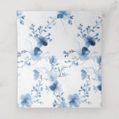 Blauw op Blauw, Bloesem Bloesem Huwelijk Plaatskaartje (Binnenkant ongevouwen)