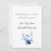 Blauw op Blauw, Bloesem Bloesem Kaart (Voorkant)