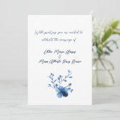 Blauw op Blauw, Bloesem Bloesem Kaart (Staand voorkant)