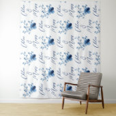 Blauw op Blauw, Bloesem Bloesem Wandkleed (In situ)