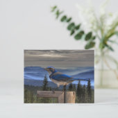 BLAUW OP BLAUW BRIEFKAART (Staand voorkant)