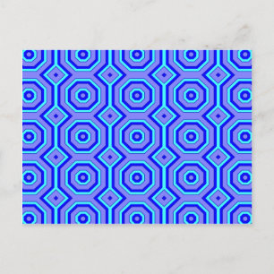 Blauw op blauw briefkaart