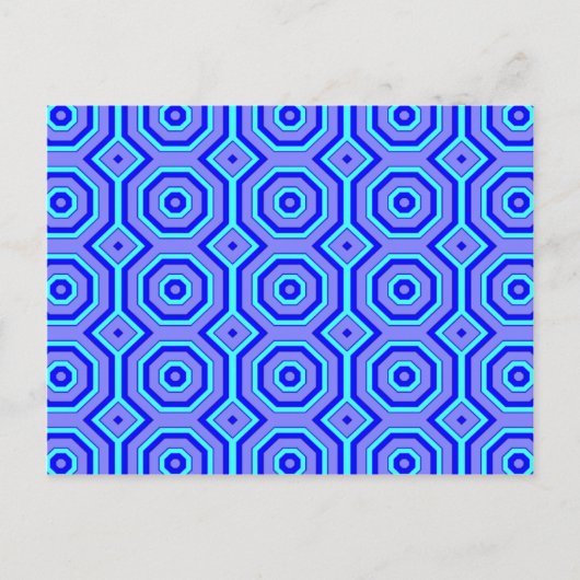Blauw op blauw briefkaart (Voorkant)