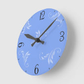 Blauw op blauw ronde klok (Hoek)