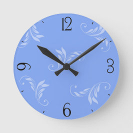 Blauw op blauw ronde klok