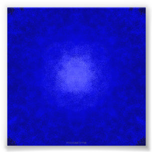 Blauw op blauwe Stippen Foto Afdruk