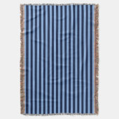 Blauw op Blauwe Strepen Deken (Voorkant Verticaal)