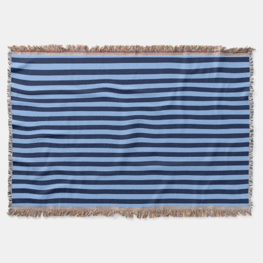 Blauw op Blauwe Strepen Deken (Voorkant)