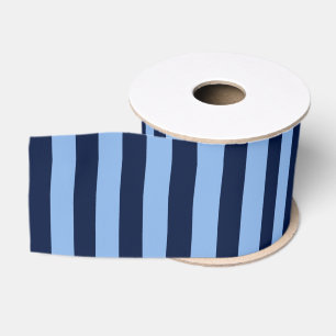 Blauw op Blauwe Strepen Grosgrain Lint
