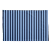 Blauw op Blauwe Strepen Kussensloop (Achterkant-Rechts)