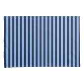 Blauw op Blauwe Strepen Kussensloop (Voorkant-Rechts)