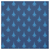 Blauw op Blue Strike Eagle Fighter Jet Pattern Stof (Swatch)