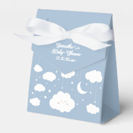 Blauw op Cloud 9 Baby shower Bedankdoosjes