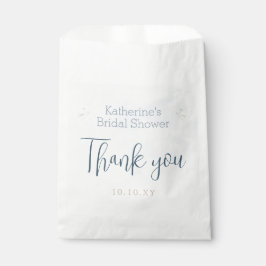 Blauw op Cloud Nine Elegant Vrijgezellenfeest Dank Bedankzakje