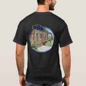 BLAUW op de STOOP dark t - shirts country stoop lo (Achterkant)