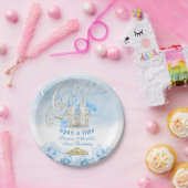 Blauw op een tijd prinses Birthday Papieren Bordje (Feest)