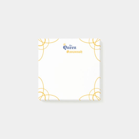 Blauw op het Koninginneplein Post-it® Notes (Voorkant)