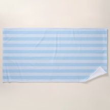 Blauw op Lichtblauwe Strepen Klassieke Strandtowel