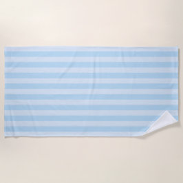 Blauw op Lichtblauwe Strepen Klassieke Strandtowel Strandlaken