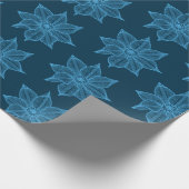 Blauw op Pruisblauw-schetsenbakker Cadeaupapier (Hoek)