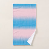 Blauw op roze horizon bad handdoek (Handdoek)