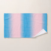 Blauw op roze horizon bad handdoek (Handdoek)