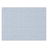 Blauw op wit geborduurd ornament tafelkleed (Voorkant (Horizontaal))