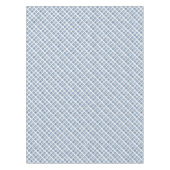 Blauw op wit geborduurd ornament tafelkleed (Voorkant)