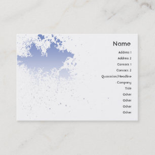 Blauw op wit platform - Cubby Visitekaartje