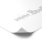 blauw op witte WEB-INSANITATIE Poster (Hoek)