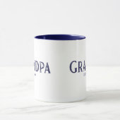 Blauw Opa Jaar Oprichting Mok (Midden)
