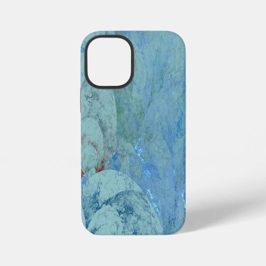 Blauw Opal Abstract iPhone Hoesje (Achterkant)