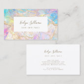 blauw opal background visitekaartje (Voorkant / Achterkant)